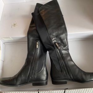 Anne Klein city girl black riding boots. 8